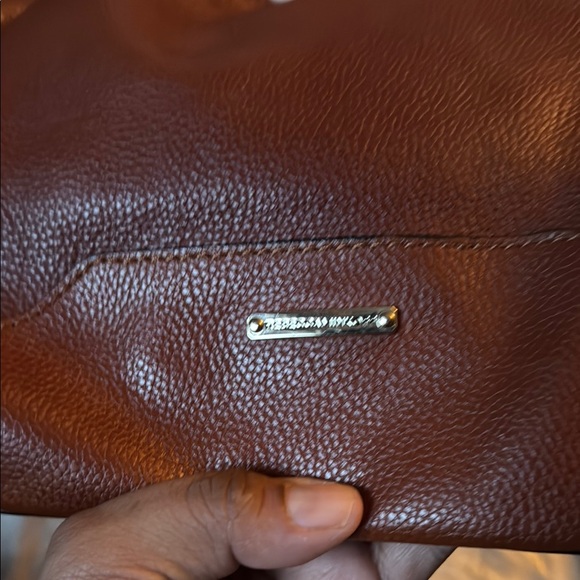 Rebecca Minkoff Brown and Gold Shoulder Bag with Fringe - Picture 4 of 7